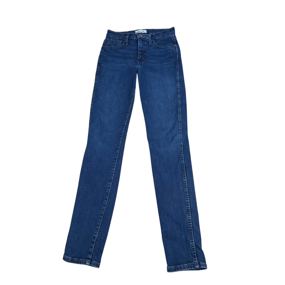 Madewell 10" High-Rise Skinny Jeans Women's 27 T Blue Denim Cotton Blend Stretch